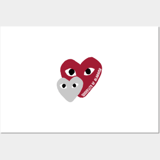 bama hearts Posters and Art